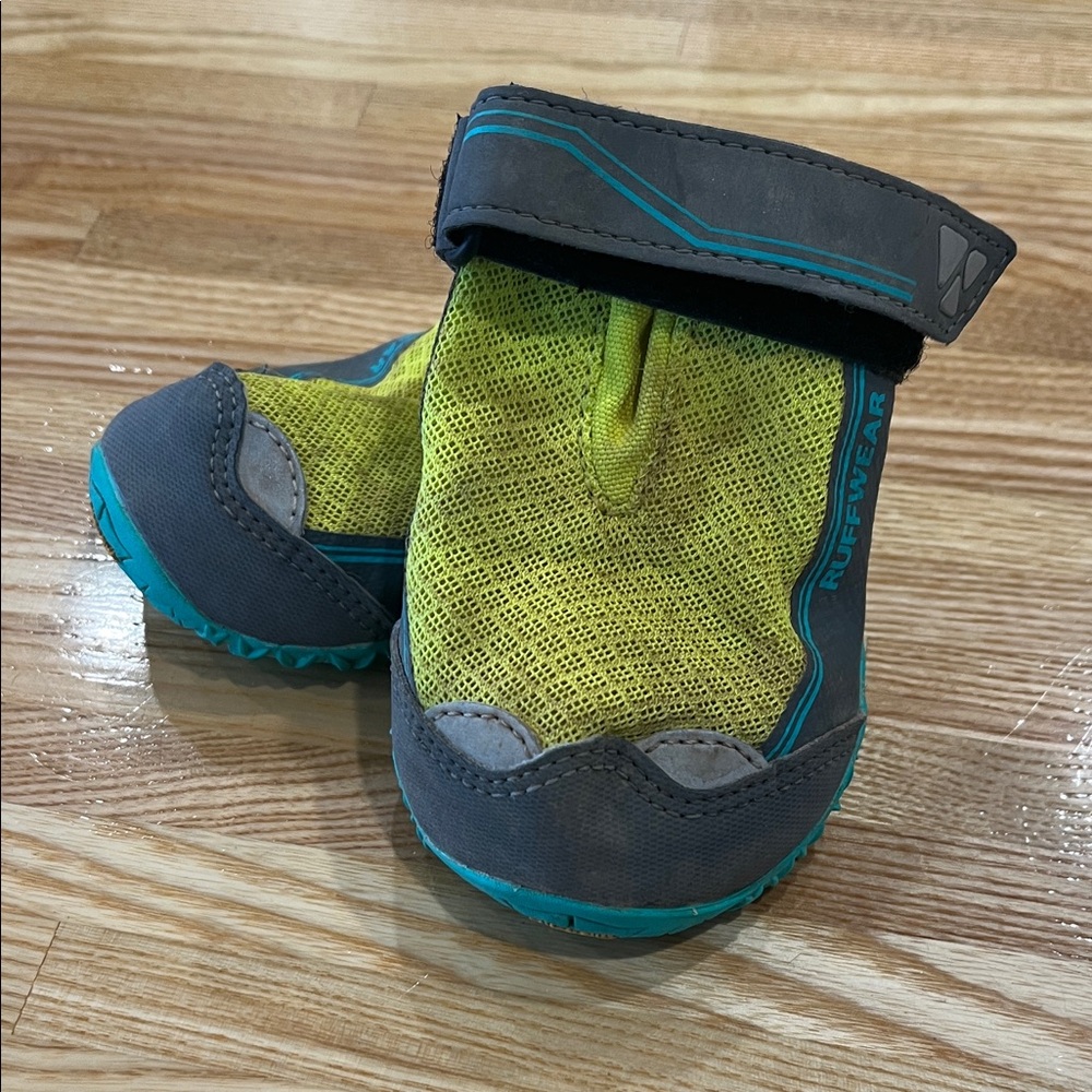 RuffWear Dog Boots - Lime and Charcoal